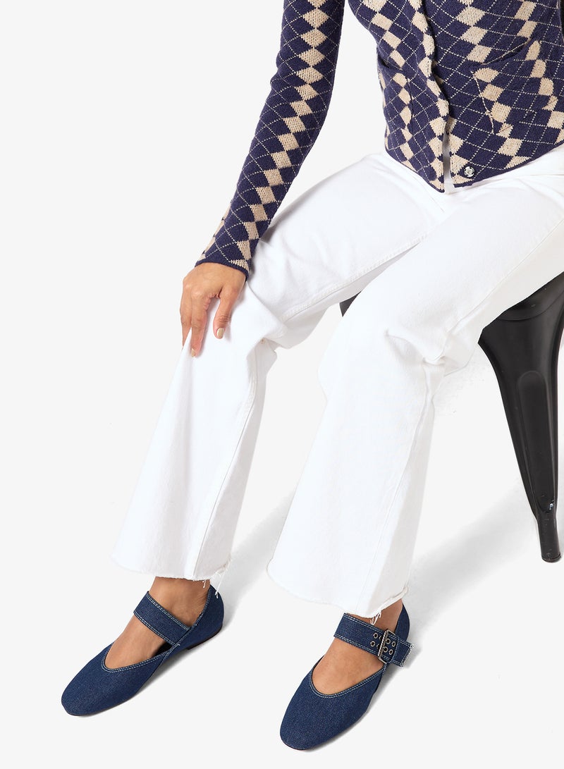 جينجر أحذية باليه من الدنيم بإبزيم معدني - Image 5