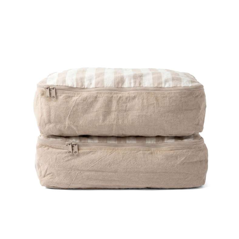 Pan Home Santiago 2-Piece set Travel Organiser 32x24x10cm - Natural Wheat - 262PSF9900056 - Image 3