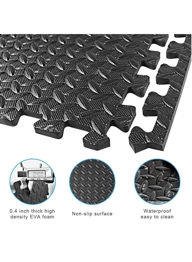 XiuWoo Puzzle Exercise Mats, 1/2” Thick Foam Interlocking Tiles for Gyms, Flooring, Workout, Gym Equipments  - Image 4