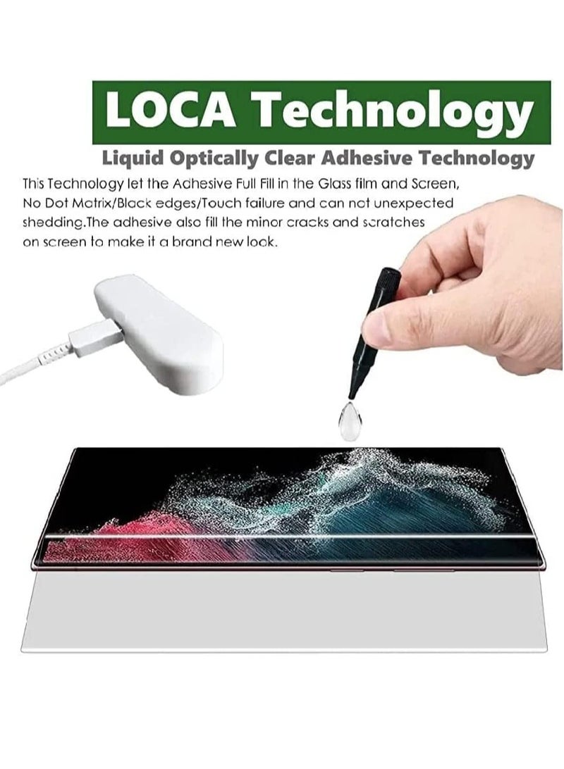 MIGOFAST Screen Protector for S23 Ultra UV Tempered Glass, Film HD Screen Saver, 9H Hardness, Bubble-free Screen Replacement Protector Film - Image 2