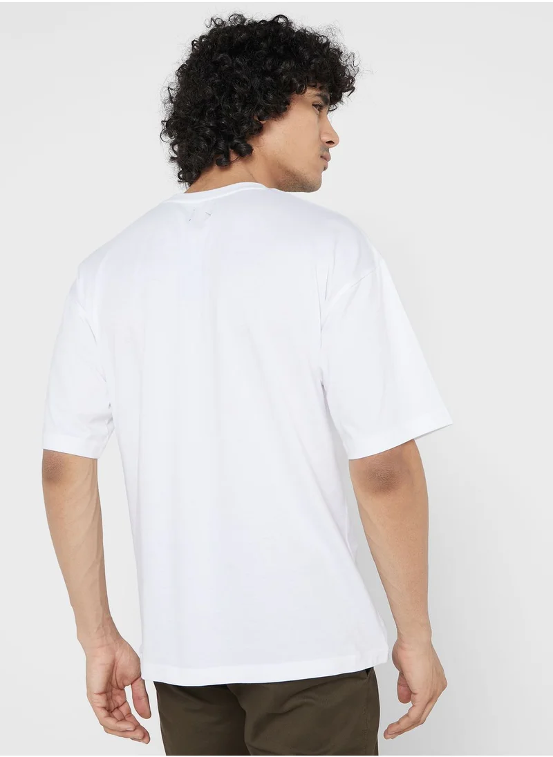 سفنتي فايف Contrast Printed T Shirt