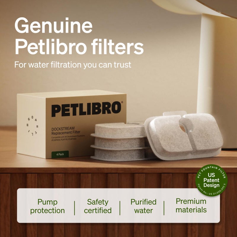 PETLIBRO Cat Water Fountain Filter Replacement, 8 Packs Pet Fountain Filter & Sponges for Dockstream WF106/WF116/WF105/WF115/WF005/WF305, 4 Months Set Easy-Swap PETLIBRO Cat Water Dispenser Filter - Image 5