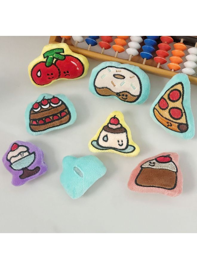 Super Cute Cake Series Cartoon Plush Animal DIY Accessories Decorative Accessories Shoes And Hats Clothing Accessories Socks-Color:Purple Ice Cream  - Image 3