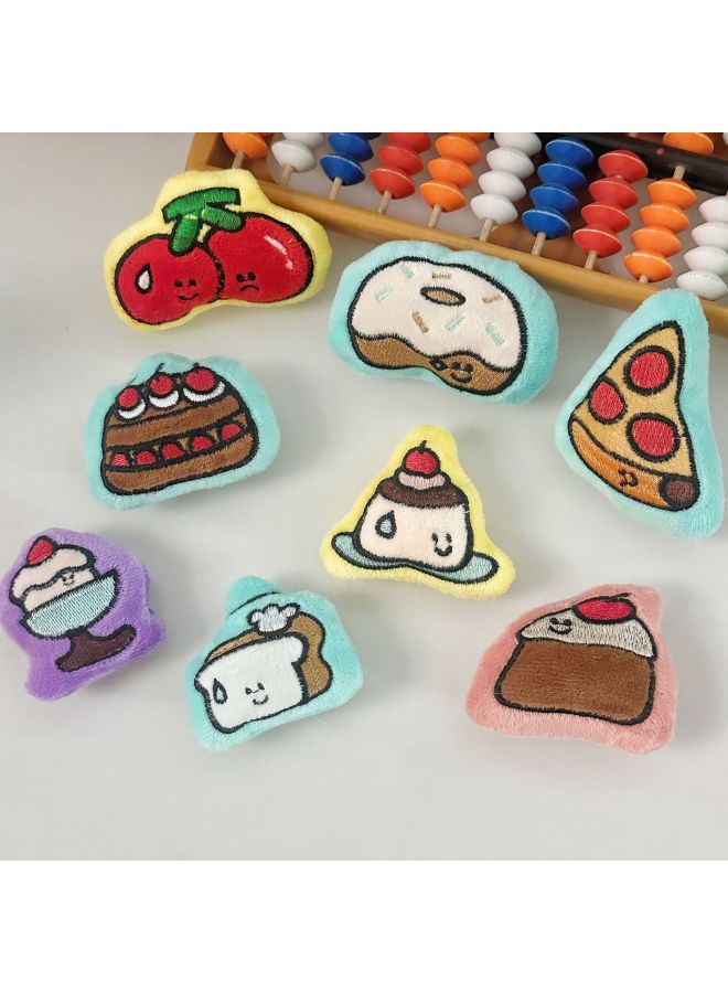 Super Cute Cake Series Cartoon Plush Animal DIY Accessories Decorative Accessories Shoes And Hats Clothing Accessories Socks-Color:Purple Ice Cream  - Image 2