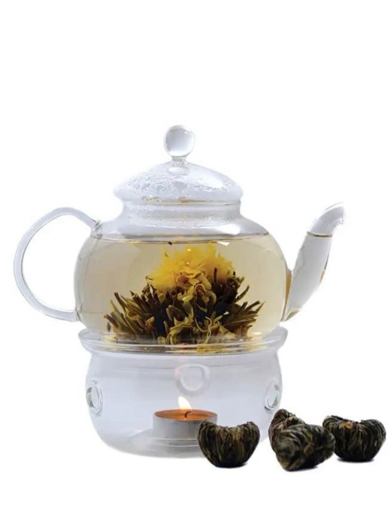 تيلاند أزهار الياسمين الطبيعية الزنبق فضفاضة أوراق الشاي الملفوفة باليد كرات الشاي المزهرة - Image 3