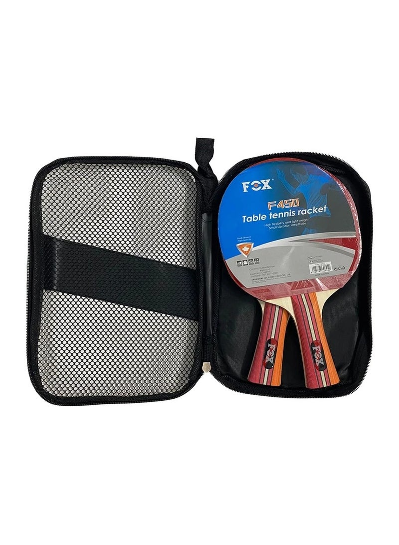 Fox Professional Table Tennis Racquet Set Including 2 Ping Pong Rackets And 3 Balls - Image 2
