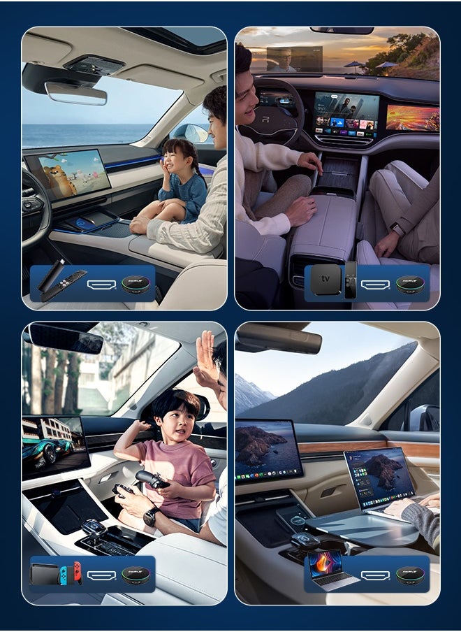 2025 CarlinKit HD2CP Pro CarPlay To HDMI 3-In-1 Wireless CarPlay Android Auto Smart Car Box Plug&Play 2K Video Streaming Box