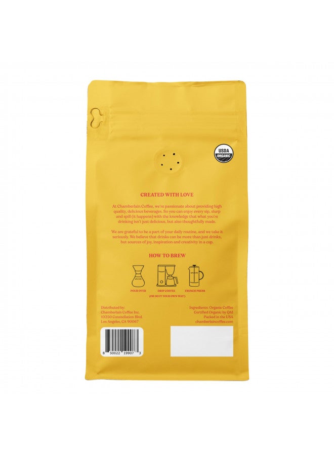Chamberlain Coffee Early Bird Blend - Light Roast Ground Coffee Beans with Notes of Citrus, Caramel & Milk Chocolate - Specialty Ground Coffee Freshly Roasted In California - 12 oz - Image 2