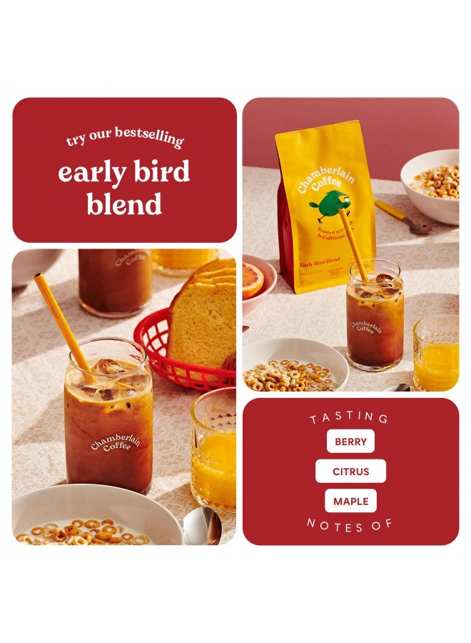 Chamberlain Coffee Early Bird Blend - Light Roast Ground Coffee Beans with Notes of Citrus, Caramel & Milk Chocolate - Specialty Ground Coffee Freshly Roasted In California - 12 oz - Image 3