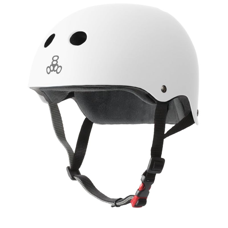 Triple Eight Certified Sweatsaver Helmet for Skateboarding BMX Roller Derby Roller Skating Inline Skating Scooter and Bike