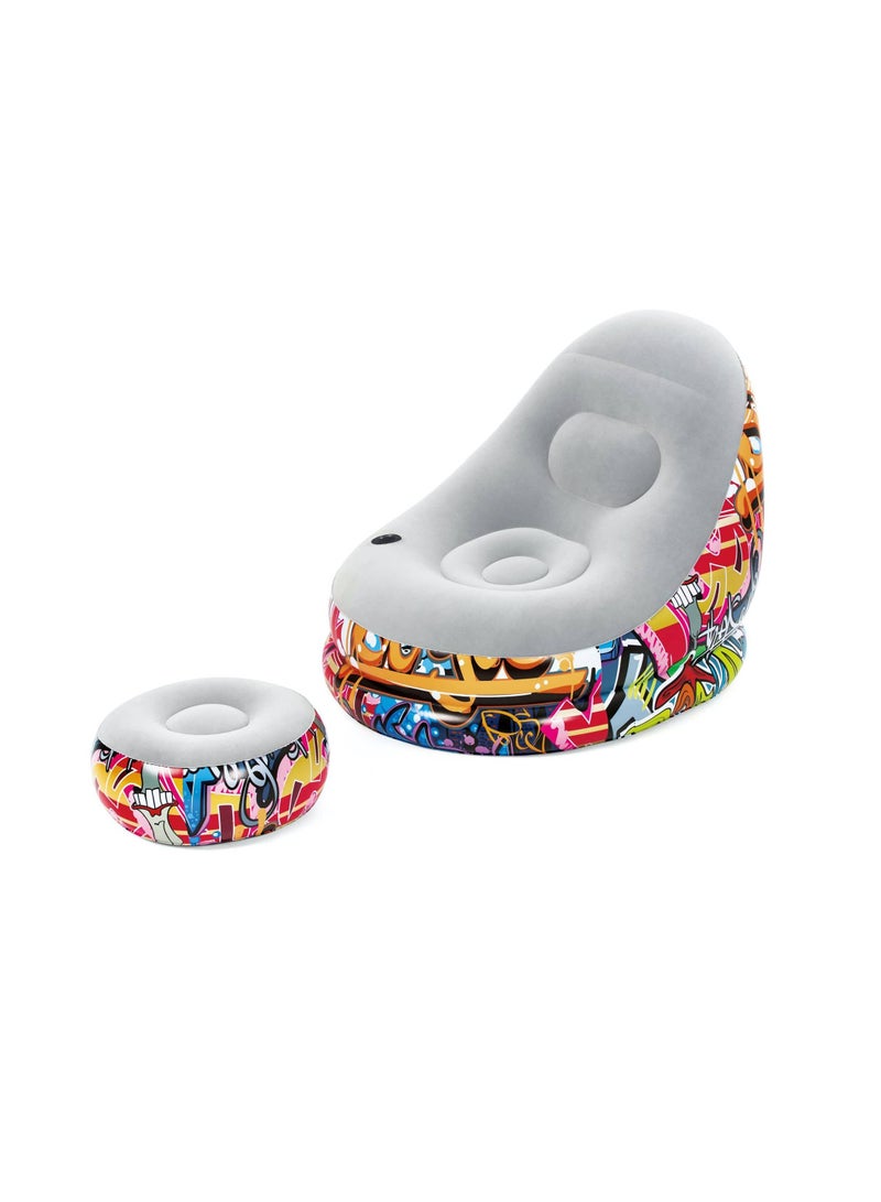 Bestway 1-Person Inflatable Air Chair (100 x 121 x 86 cm) - Image 1