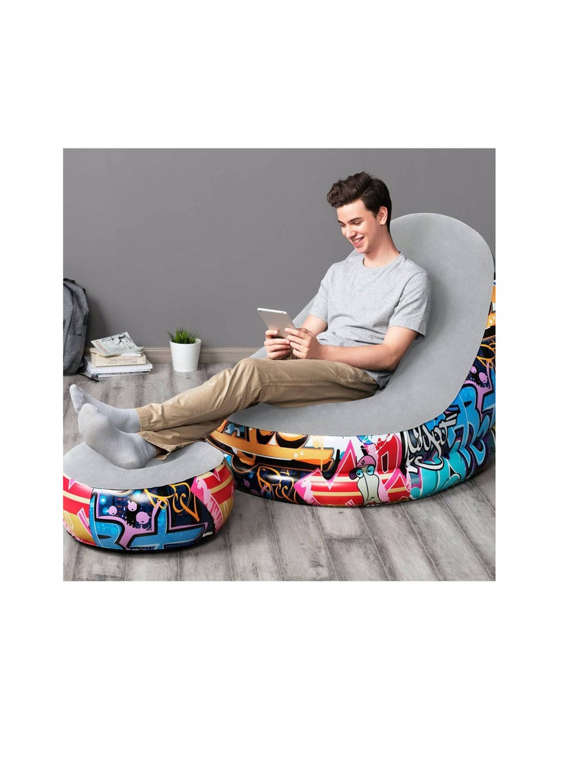 Bestway 1-Person Inflatable Air Chair (100 x 121 x 86 cm) - Image 2