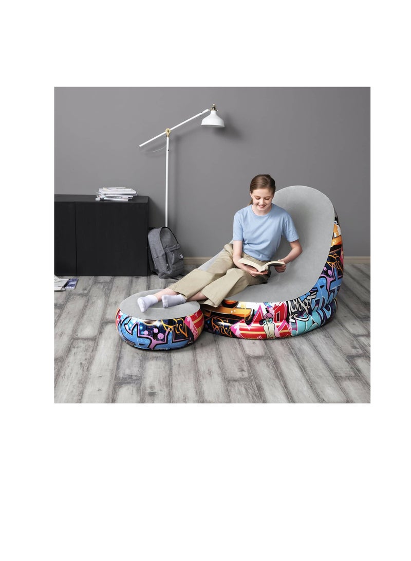Bestway 1-Person Inflatable Air Chair (100 x 121 x 86 cm) - Image 3