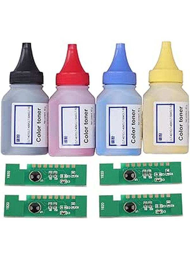 4 Colors Toner Refill Powder Chip Set For 407S Photo Machines - Image 1