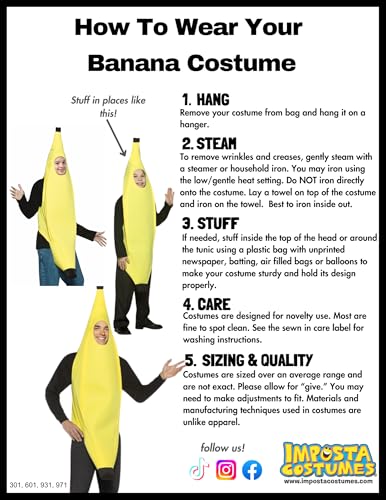 Rasta Imposta Lightweight Banana Costume, Yellow, One Size - Image 4
