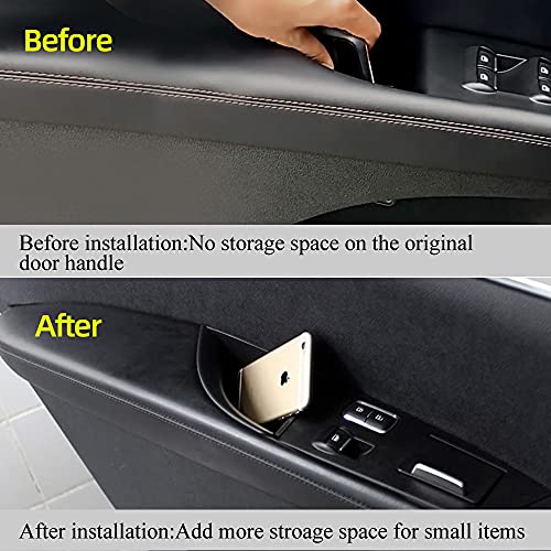 Vesul Front Row Door Organizer Storage Tray Compatible with Lincoln MKX 2016-2018 and Nautilus 2019-2021 Armrest Box Phone Container Grab Handle Tray ABS Tray Insert Glove Pallet - Image 2