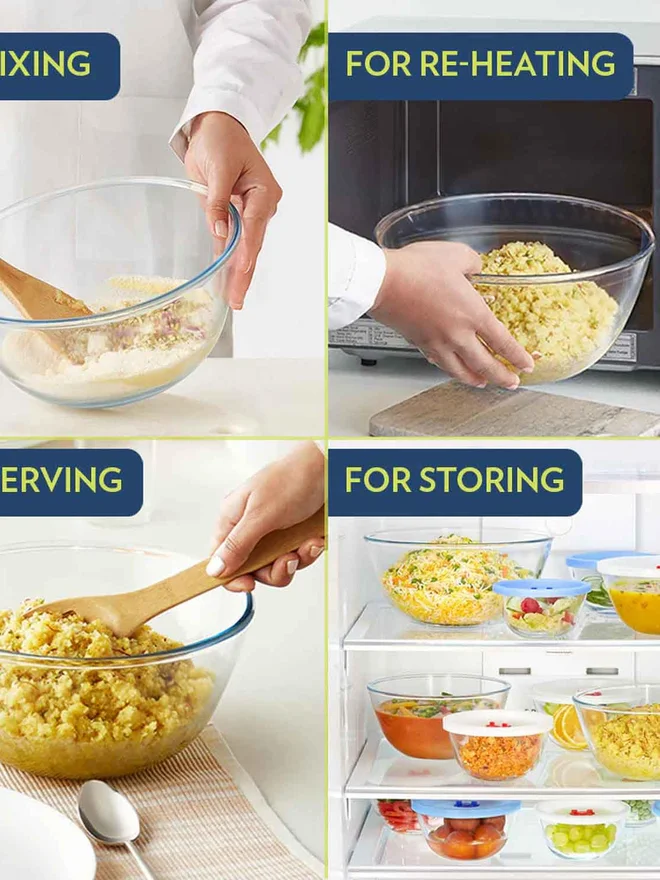 بوروسيل وعاء خلط زجاجي . لتر