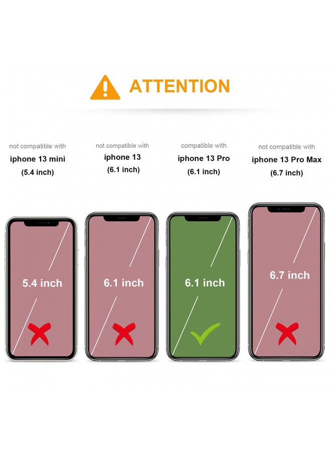KIHUWEY KIHUWEY Compatible with iPhone 13 Pro Case Wallet with Credit Card Holder, Premium Leather Magnetic Clasp Kickstand Heavy Duty Protective Cover for iPhone 13 Pro 6.1 inch(Brown)  - Image 1