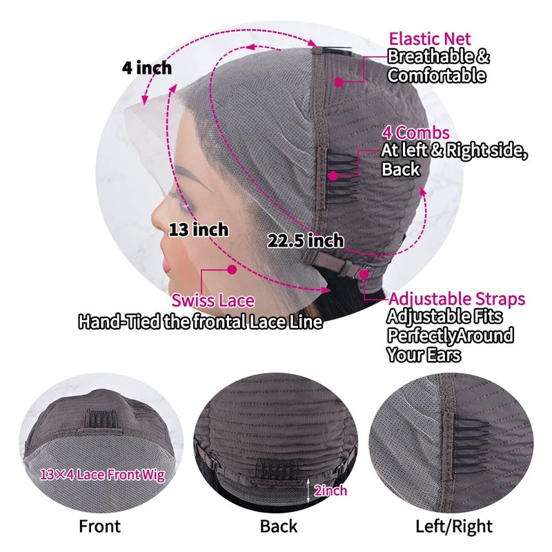Usexy 10 Inch Bob Wig Human Hair 13x4 HD Lace Front Wigs Human Hair Pre Plucked Short Bob Wig Lace Frontal Wigs for Black Women Human Hair - Image 4