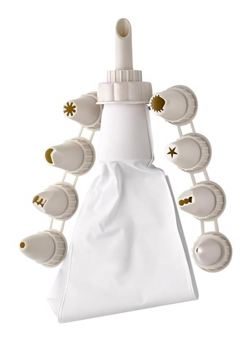 MAXQON Cream Injector Bag 9 Piece Set Cake Decorating Kit Cream Gun  - Image 1