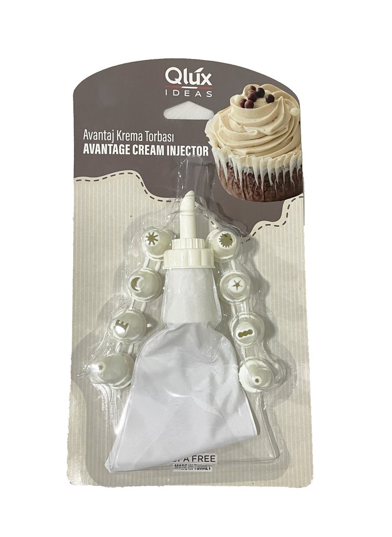 MAXQON Cream Injector Bag 9 Piece Set Cake Decorating Kit Cream Gun  - Image 3