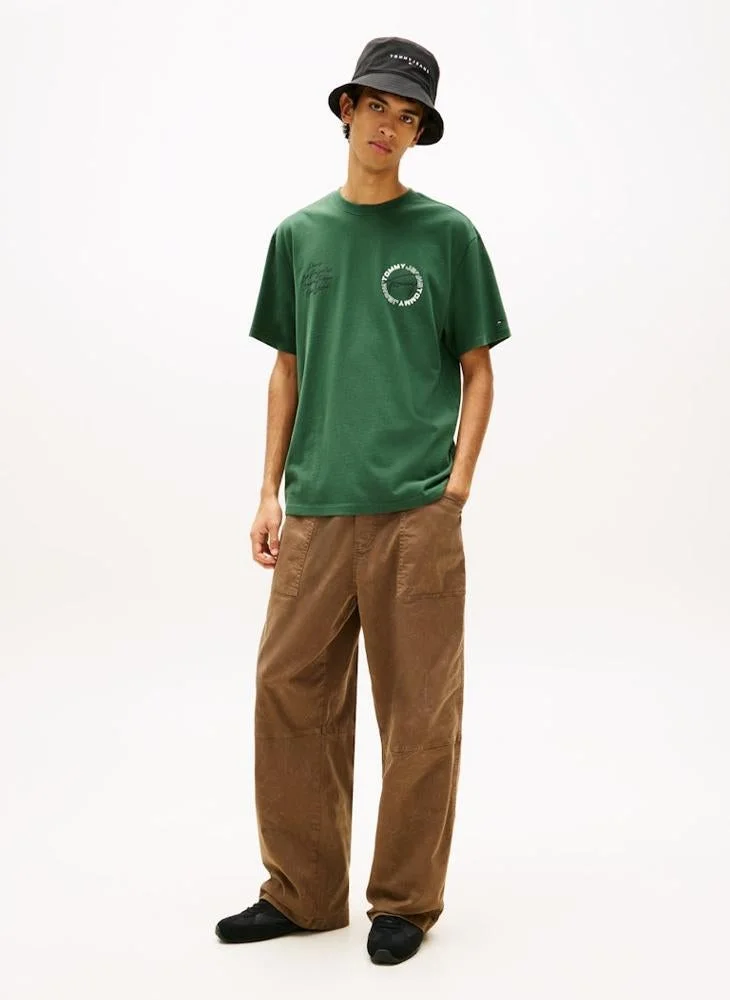 TOMMY JEANS  Circular Back Logo Relaxed T-Shirt for Men | Best Price UAE