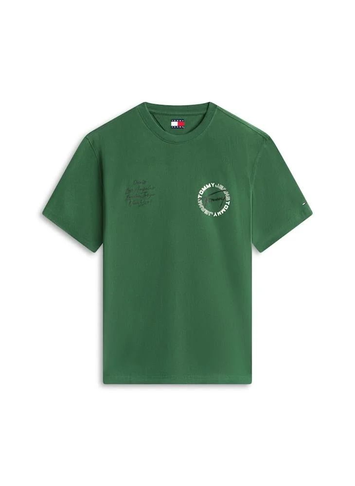 TOMMY JEANS  Circular Back Logo Relaxed T-Shirt for Men | Best Price UAE