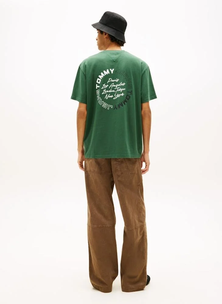 TOMMY JEANS  Circular Back Logo Relaxed T-Shirt for Men | Best Price UAE