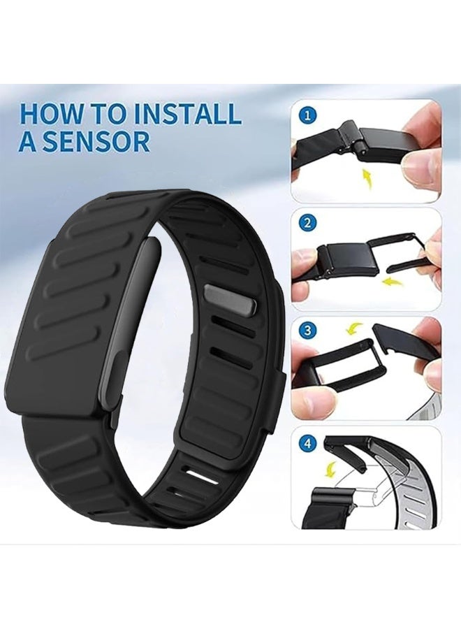 ZOXITY Silicone Wristband Compatible with Whoop 5.0 Band, Silicone Sports Loop Strap for Men & Women Comfort Durable Soft Adjustable, Breathable, with U Shapped Connector - Image 4