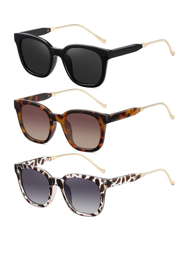 SOLARAE Polarized Sunglasses for Women Men Classic Square Sunglasses Retro Trendy Shades Sun Glasses UV400 Protection Lens Vintage 100% UV Protection - Image 1