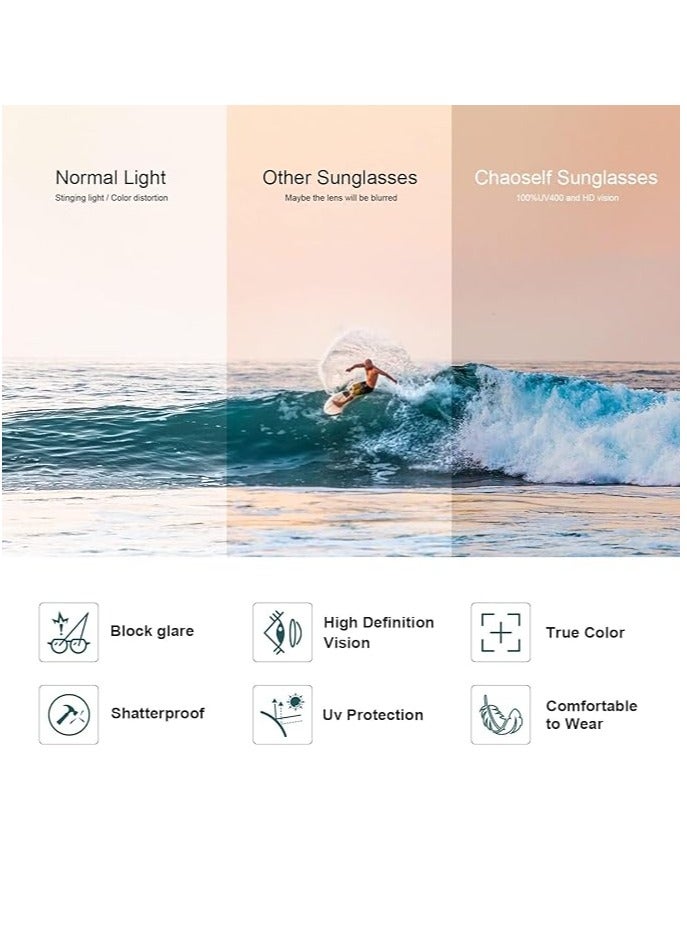 SOLARAE Polarized Sunglasses for Women Men Classic Square Sunglasses Retro Trendy Shades Sun Glasses UV400 Protection Lens Vintage 100% UV Protection - Image 3