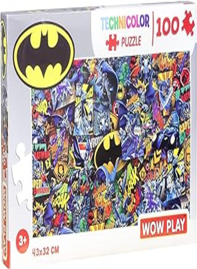 Wow Play Batman Puzzle 100-Pieces, 43 cm x 32 cm Size