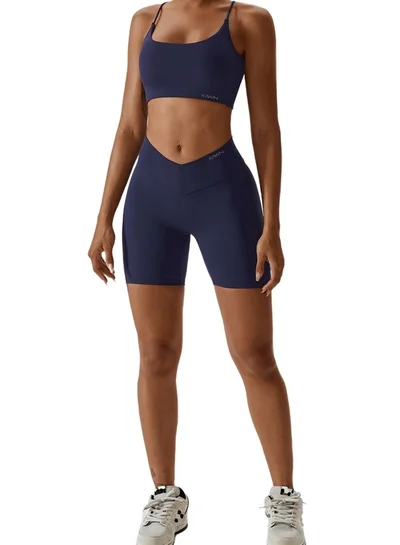 KAWN.YOGA Womens High Waist Scrunch Workout Sport Yoga Shorts