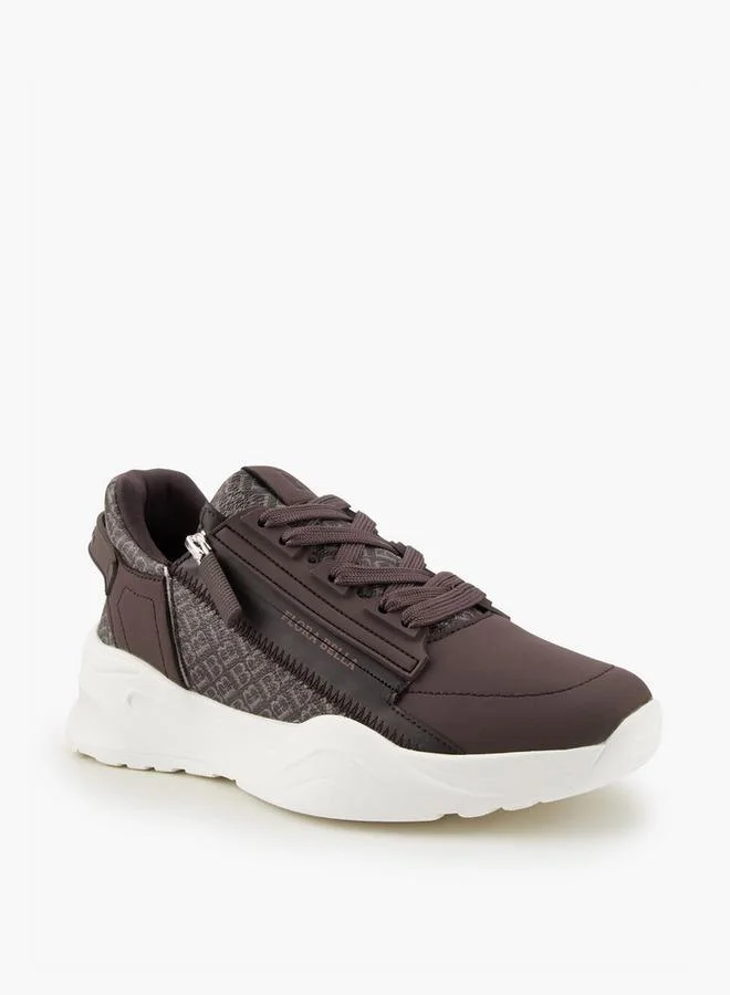 فلورا بيلا من شو إكسبرس Monogram Print Lace-Up Sneakers