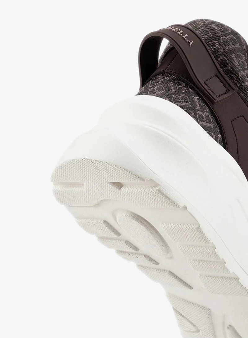 Flora Bella By Shoexpress Flora Bella Monogram Print Lace-Up Sneakers