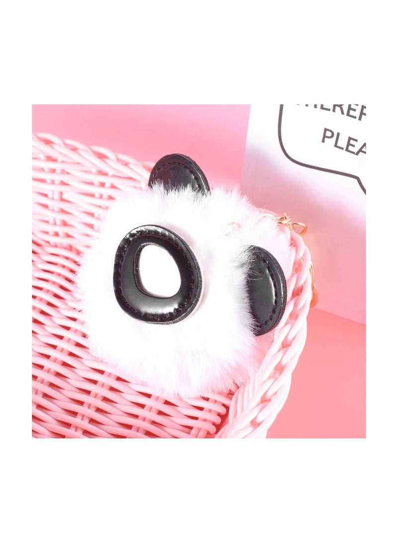 GGOOT 2pcs Plush Keychain Mini Panda Key Rings Keychains Party Supplies Pendant Ornaments Key Holder - Image 5