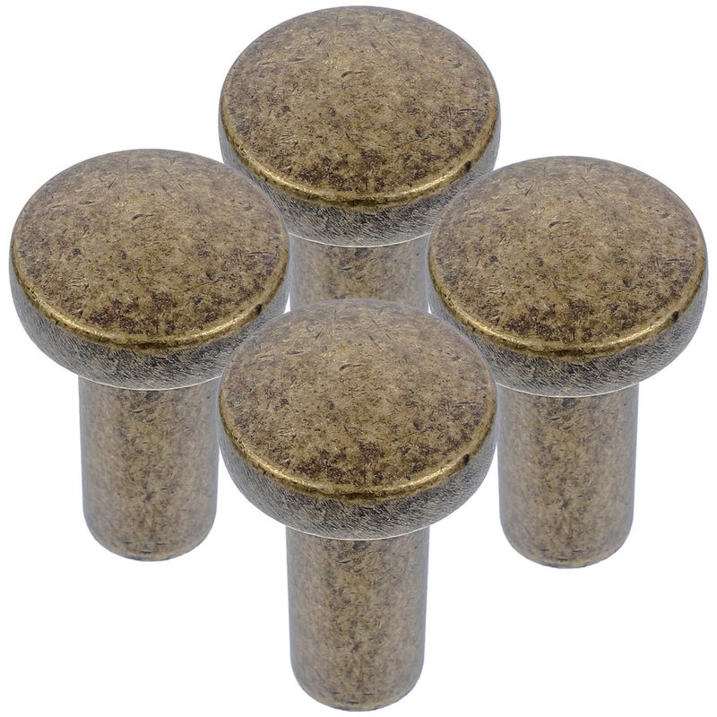Antique Copper Cabinet Handles Zinc Alloy Single Hole Drawer Pulls For Kitchen Wardrobe - Image 2