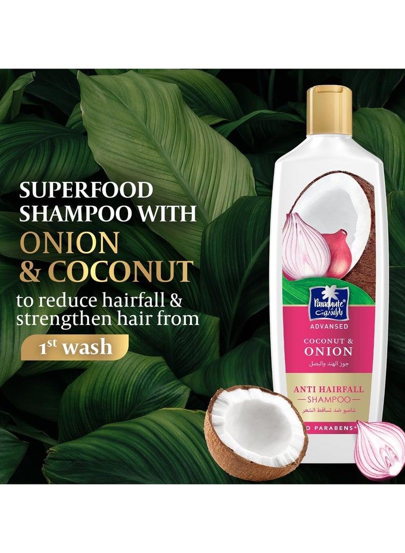باراشوت شامبو مضاد لتساقط الشعر بالبصل وجوز الهند  ادفانسد 340 مل - Image 3