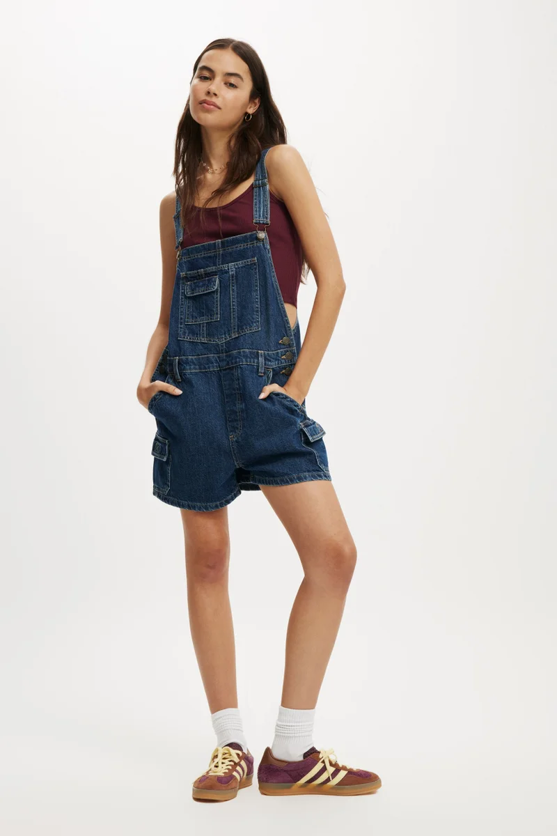 Cotton On Short Denim Overall