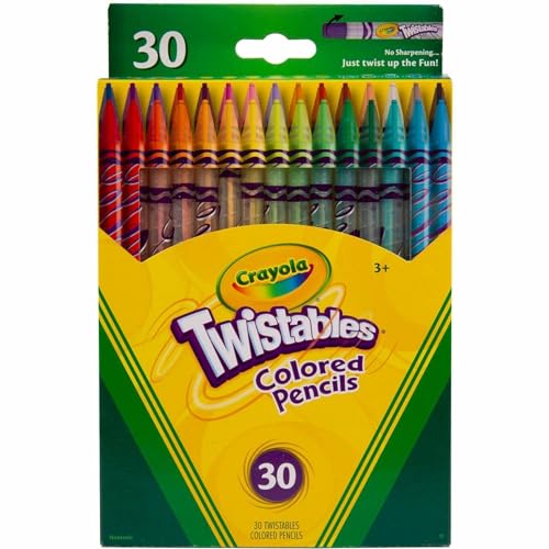 Crayola Twistables Colored Pencils, Always Sharp, Art Tools for Kids, 30 Count - Image 2
