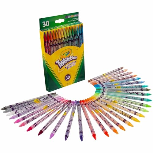 Crayola Twistables Colored Pencils, Always Sharp, Art Tools for Kids, 30 Count - Image 1