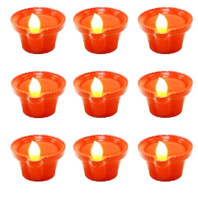 WATER SENSOR DIYA FOR HOME DECORATION ELECTRIC FLAMELESS SMOKELESS LED DIYA LIGHTS DIWALI DIYA SET OF 6