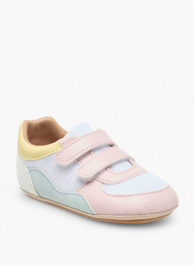 Barefeet Panelled Booties with Hook and Loop Closure
