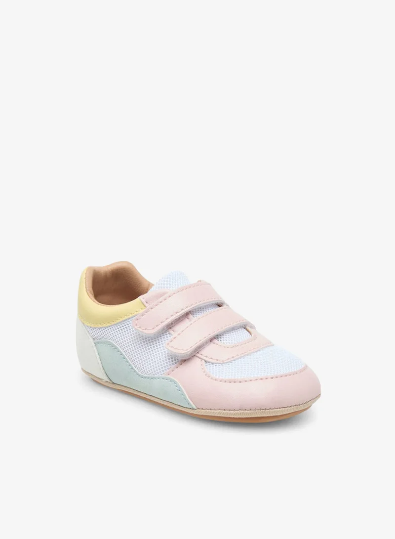 Barefeet Panelled Booties with Hook and Loop Closure