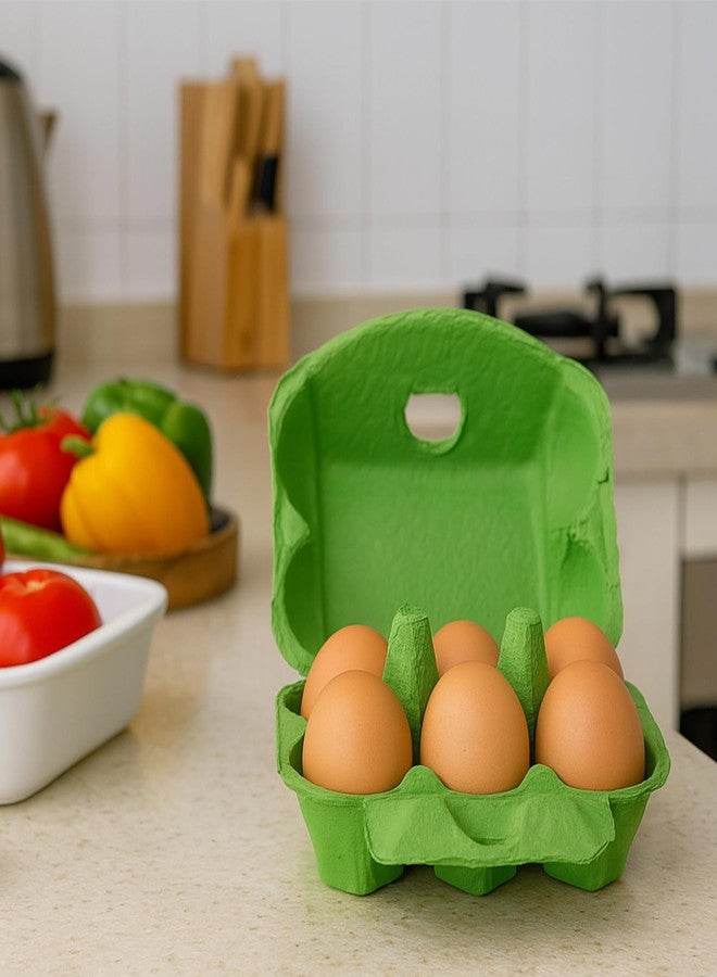DORMIYA 24 Pcs Egg Cartons, Paper Poultry Containers - Secure Latch Design, Multicolor Bulk Storage for Farm-Fresh & Quail Eggs, Reusable Holder Set - Image 2