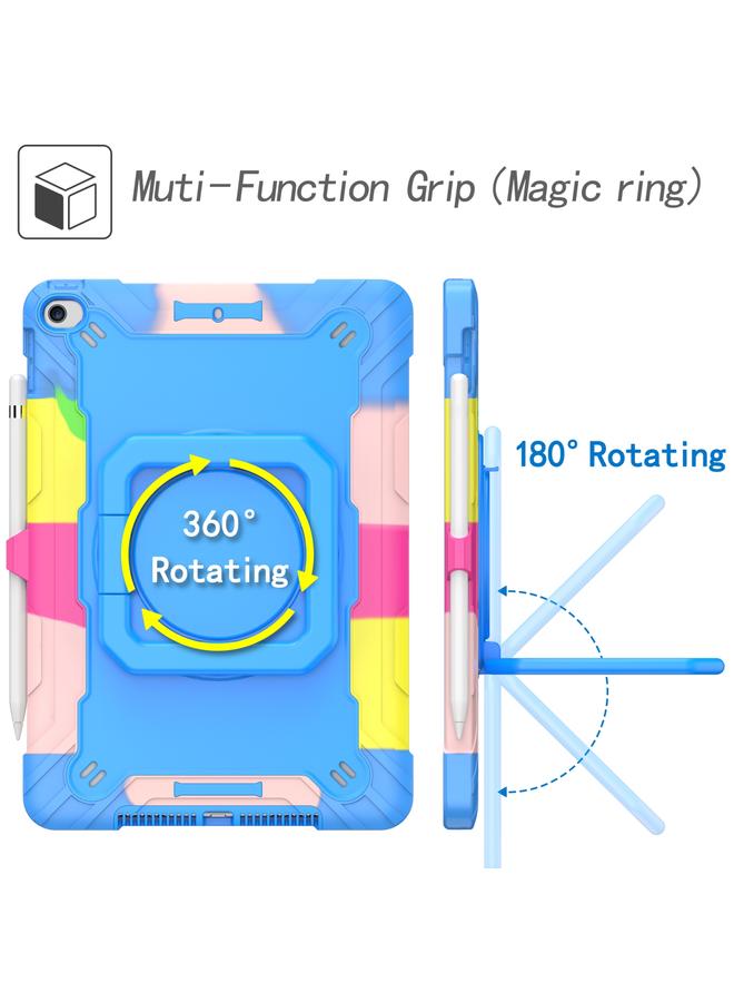 Zaboon Case For iPad 10.2 2021 / 2020 / 2019 Contrast Color Shockproof Robot Silicone + PC Case with Wristband Holder - Image 3