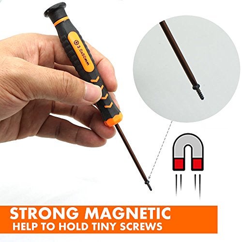TECKMAN Small Phillips Screwdriver Set,TECKMAN 5 Piece Repair Tools Kit for Steam Deck with 1.2mm,1.5mm,2.0mm,3.0mm,4.0mm The Most Commonly Used Phillips Screwdrivers - Image 3