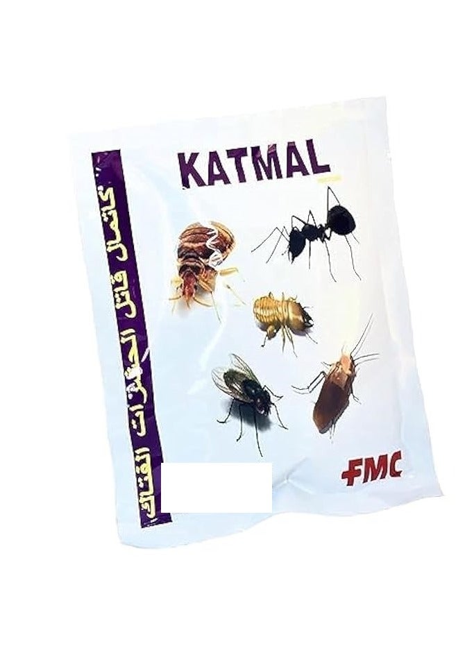 general Katmal Household All Insects Terminator Powder is a Highly Effective Pest Control Solution Designed to Eliminate a Wide Range of Insects in Residential Setting Bulk Package Contains Individual Packs of 100 Grams Each Totaling 1 Kilogram Providing Ample Supply for Comprehensive Pest Management.