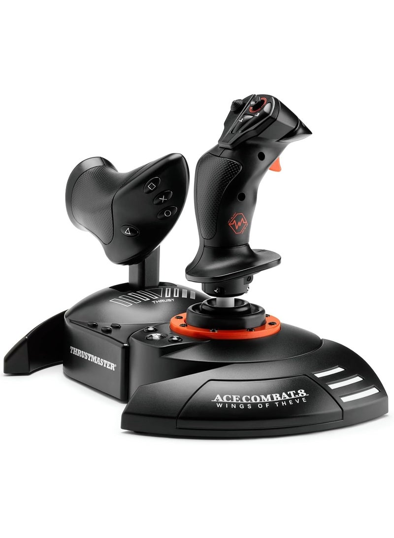 Thrustmaster T.FLIGHT HOTAS NEO ACE COMBAT 8 WINGS OF THEVE Edition – Officially Licensed Simulation Controller – Flight Joystick & Throttle with Vibration Feedback - PS5, PS4, P - Image 2