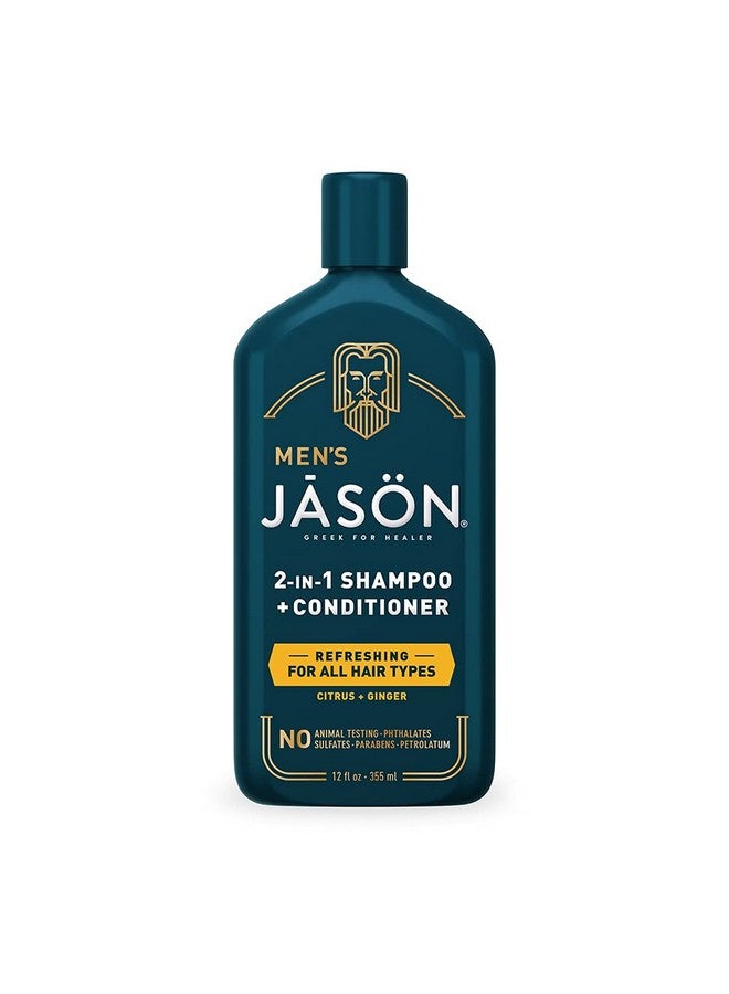 Jason Men'S Refreshing 2-In-1 Shampoo And Conditioner, 12 Oz - Image 1